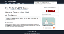 Desktop Screenshot of byeweeks.com