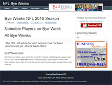 Tablet Screenshot of byeweeks.com